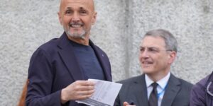 John Elkann, Luciano Spalletti et Damien Comolli