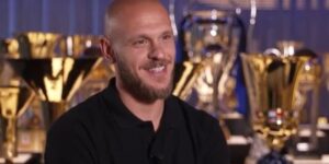 Federico Dimarco de l'Inter Milan après un match
