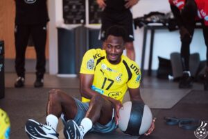 Baba Rahman en maillot des Black Stars du Ghana