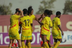 Équipe nationale féminine du Ghana en entraînement