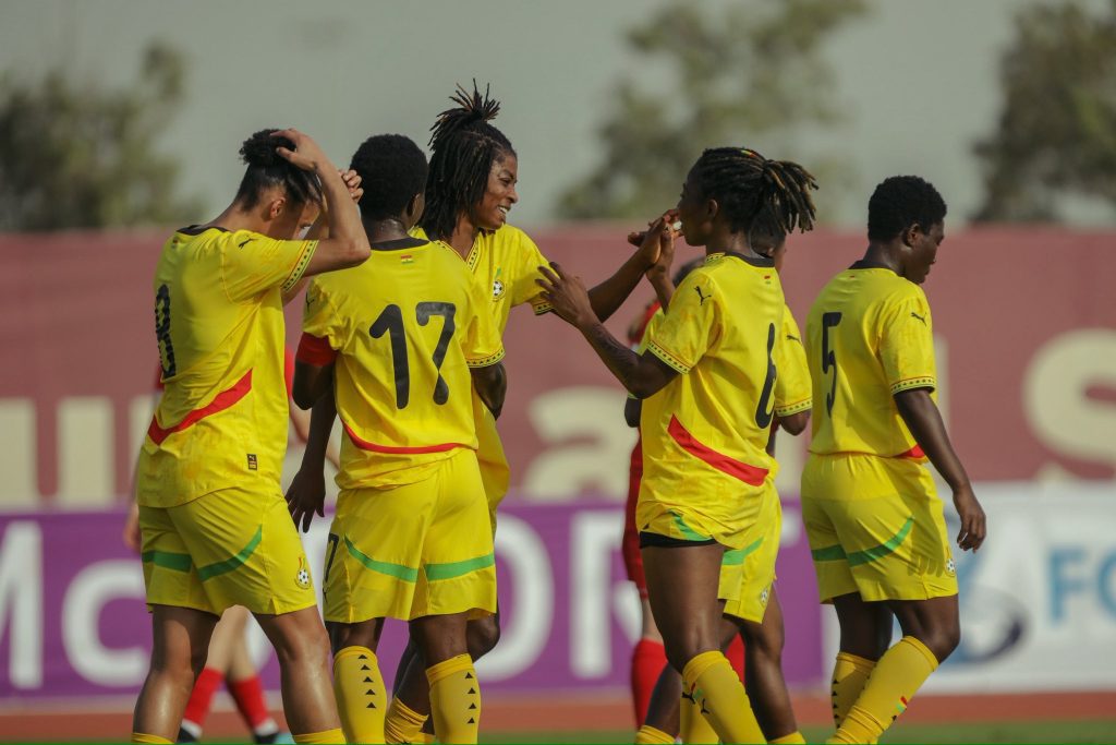 Équipe nationale féminine du Ghana en entraînement