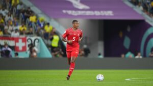 Équipe de Suisse célébrant un but Coupe du Monde