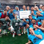Joueurs de Belgrano célébrant la victoire en Copa Argentina