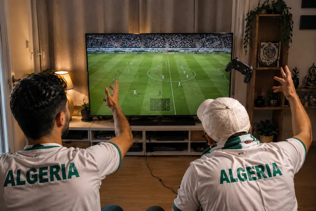 Maillot générique équipe football Afrique sur écran mobile