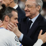 Gareth Bale en maillot du Real Madrid souriant