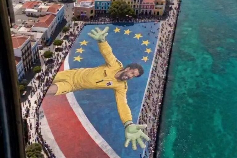 Vozinha mural IA Cap-Vert célébration