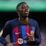 Ousmane Dembélé en action sur un terrain de football