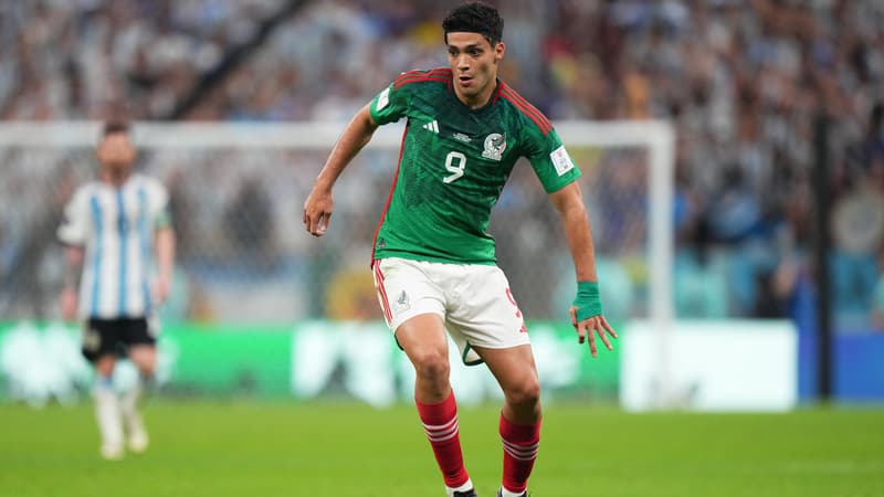 Supporter mexicain brandissant le drapeau national dans un stade de football