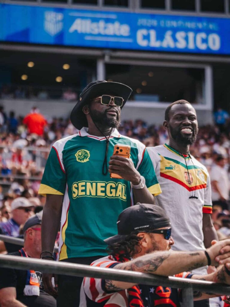 Supporters Sénégalais football africain