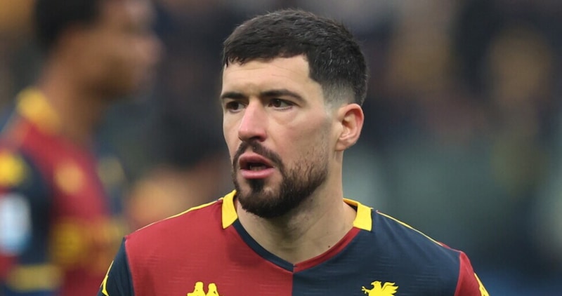 Martin en tenue de la Sampdoria lors d'un entraînement à Marassi