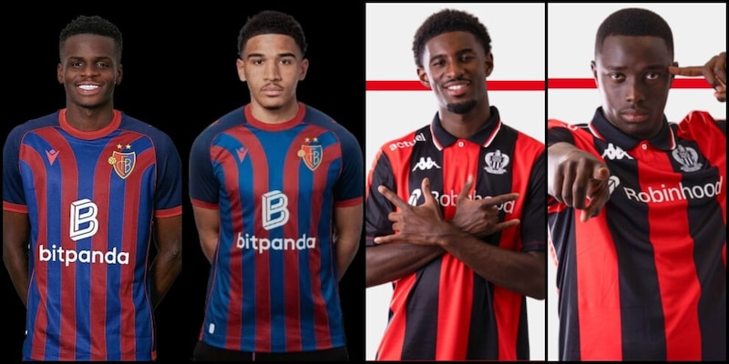 Metinho joueur de Crotone dribblant un adversaire lors d'un match de Serie B, portant le maillot bleu et noir.