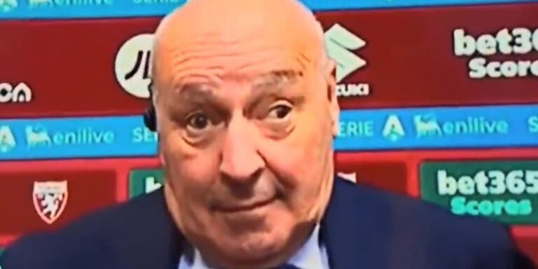 Giuseppe Marotta, directeur général de l'Inter Milan, visiblement préoccupé par le scandale d'arbitrage.