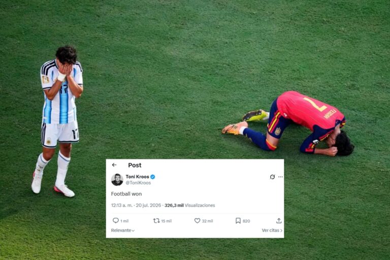 Toni Kroos téléphone hommage Espagne championne du monde 2026