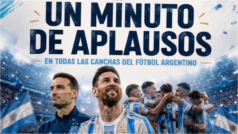 Hommage Messi Argentine minute applaudissements stade