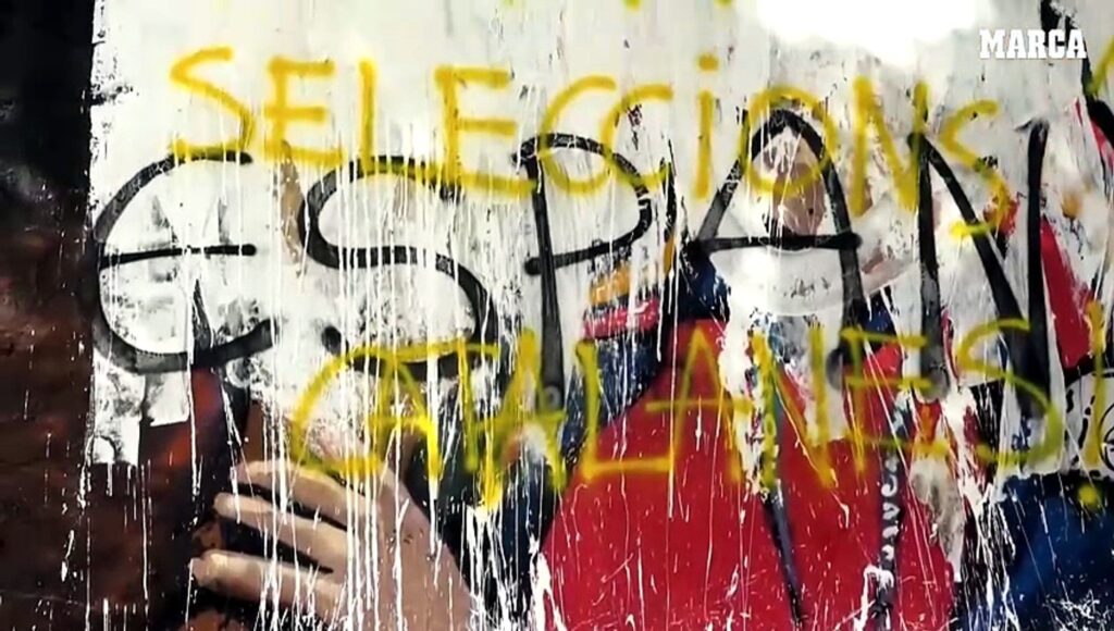 Mural Ferran Torres vandalizado : 3 revelations choc sur le message politique cache derriere l&rsquo;attaque au Mondial 2026