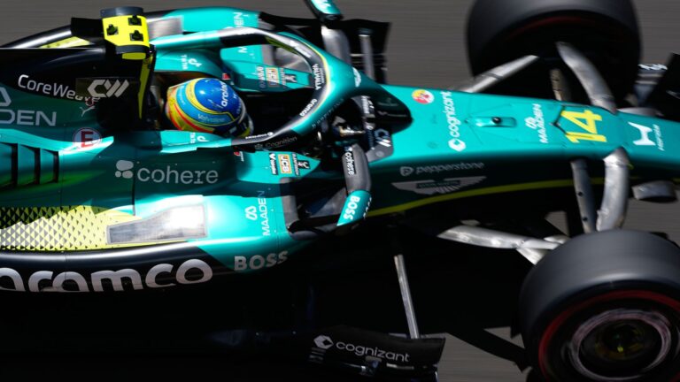 Fernando Alonso en action lors des qualifications du Grand Prix de Hongrie 2026