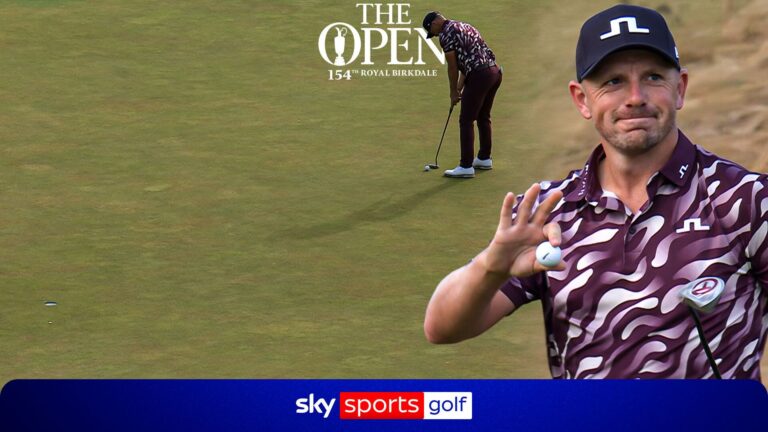 Matt Wallace célèbre un birdie décisif lors de l’Open, illustrant la montée en puissance analysée pour le Mondial 2026.