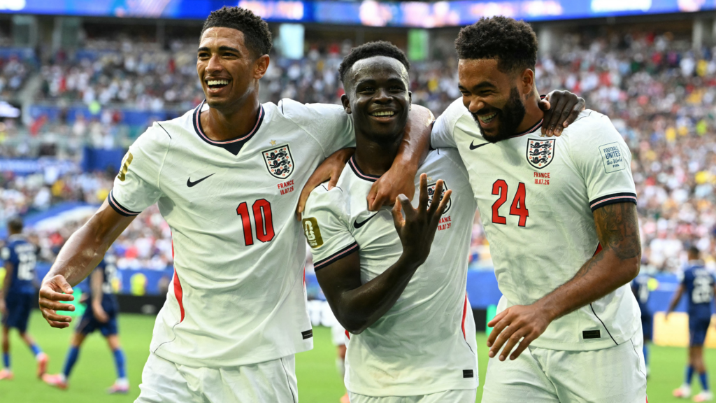 Kylian Mbappe France Angleterre 6-4 MetLife Stadium record buts Mondial 2026