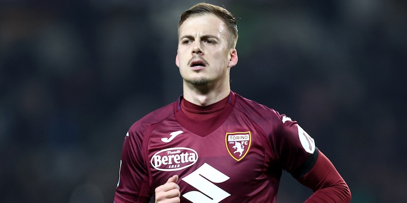 Vanja Ilic Torino en match de Serie A