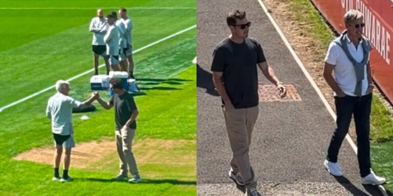 Ryan Friedkin à l’entraînement de l’AS Roma au Pays de Galles