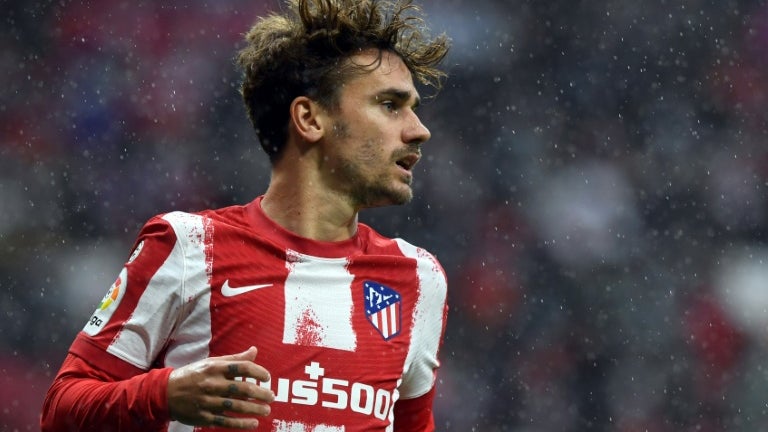 Antoine Griezmann célébrant un but avec l'Atlético Madrid au Wanda Metropolitano