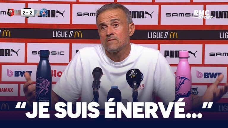 Luis Enrique énervé après un match nul du PSG