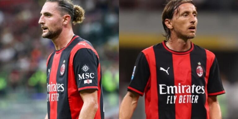 "Luka Modrić et Thibaut Courtois discutent en formation lors d'un entraînement de la Juventus"