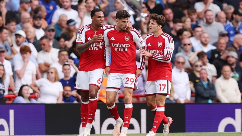 Action de Kai Havertz lors du match Arsenal Chelsea en Premier League