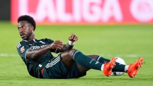 Vinicius Jr en action lors d'un match du Real Madrid
