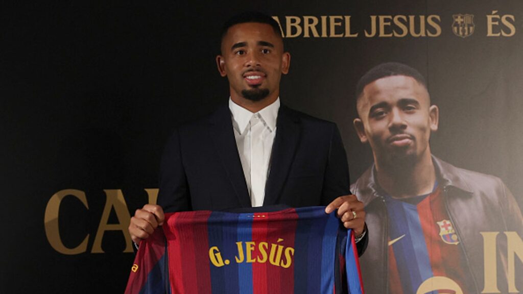 Jesus joins Barcelona from Arsenal