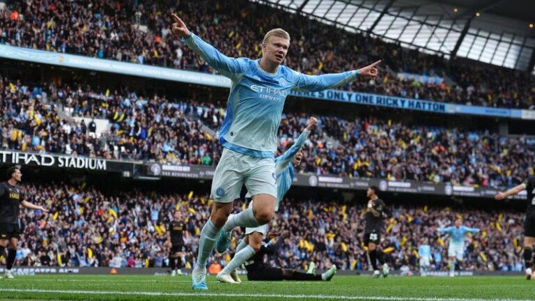 Manchester City s&rsquo;impose 3-1 face à Ipswich Town : Haaland inscrit un doublé et relance la dynamique des Skyblues