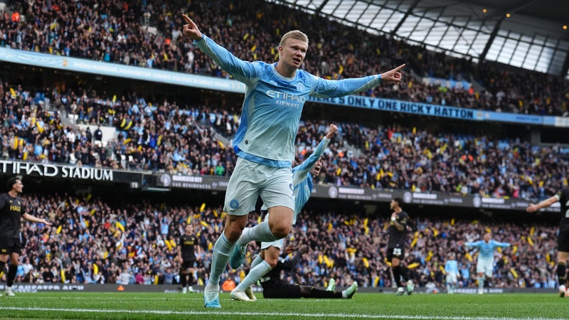 Manchester City s&rsquo;impose 3-1 face à Ipswich Town : Haaland inscrit un doublé et relance la dynamique des Skyblues